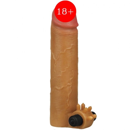 Lovetoy Nature Extender Natural Et Doku Titreşimli Penis Kılıfı LV414101B