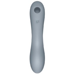 Satisfyer Curvy Trinity 3 Gray Insertable Air Pulse Emiş Güçlü Vibratör