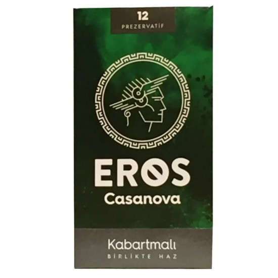 Eros Casanova Kabartmalı 12'li Prezervatif-Kondom