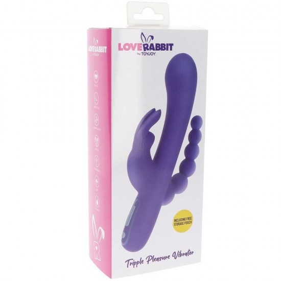 ToyJoy Love Rabbit Triple Pleasure Double Stimülasyon Vibratör