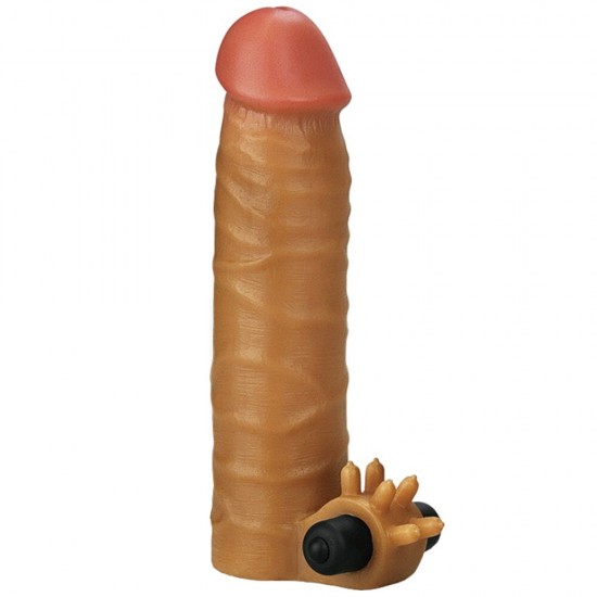 Lovetoy Nature Extender Natural Et Doku Titreşimli Penis Kılıfı LV414100B