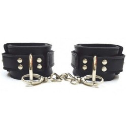 Fetish Fantasy Series Leather Cuffs Siyah Deri Fetiş Kelepçe