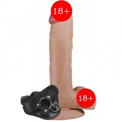 Lovetoy Ultra Soft 23 cm Realistik Kemerli Penis Strapon