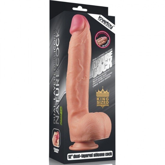 Lovetoy Dual Layered Cock 30 cm Kemerli Realistik Penis Strapon