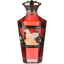 Shunga Aphrodisiac Warming Oil Strawberry 100 ml Istımalı Masaj Yağı