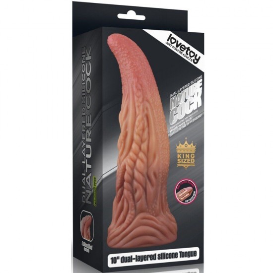 Lovetoy Nature Cock 10'' Çift Katmanlı Büyük Realistik Penis LV411018