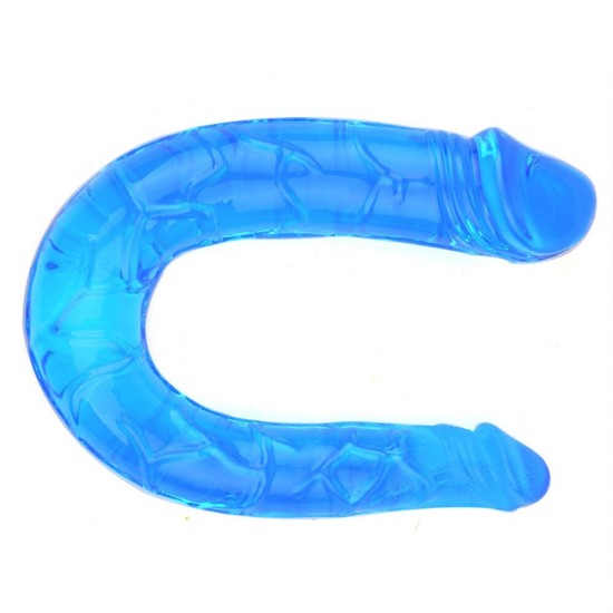 Double Ended Jelly Dildo 30 cm Çift Taraflı Jel Penis