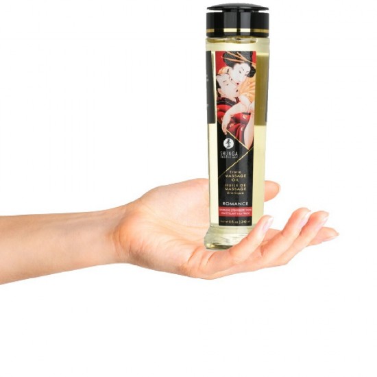 Shunga Erotic Massage Oil 240 Ml Çilek Aromalı Masaj Yağı