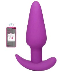 Nano Phone Control Anal Vibrator Black Titreşimli Anal Plug