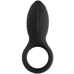 Man Nuo Vibrating Cock Ring Titreşimli Klitoral Penis Halkası-Black