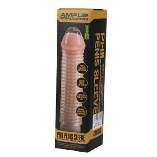 Shequ Phil Penis Sleeve Silikon Şeffaf Penis Kılıfı SQ-ML10011