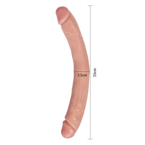 Shequ Grove 33 cm Flexible Çift Taraflı Realistik Penis XS-WBC10067-M