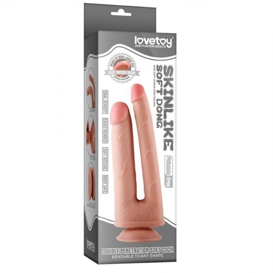 Lovetoy Sliding Skin Hareketli Deri Özellikli Çift Taraflı Realistik Penis LV313001