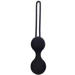 Kegel Benwa Ball Medikal Silikon Metal Jiggle Kegel Top-Siyah