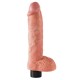 Pipedream King Cock 10 İnch Vibrating Cock With Balls Flesh Titreşimli Penis