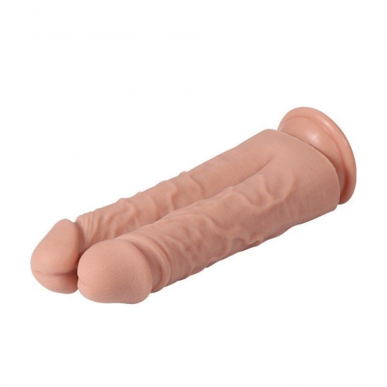 Dildo Series Anthony Double Yumuşak Doku Çiftli Realistik Dildo XS-WBD10082