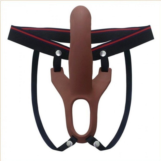 Aphrodisia Hollow Strap-On 17 cm İçi Boş Belden Bağlamalı Kemerli Penis-Melez