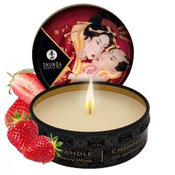 Shunga Mini Massage Candle Strawberry 30 Ml Masaj Mumu