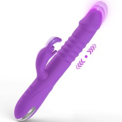 Sex Toys Aise Bionic Design İleri Geri Hareketli Rabbit Vibratör