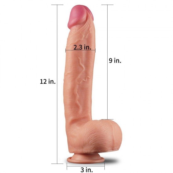 Lovetoy Dual Layered Cock 30 cm Büyük Realistik Penis LV411012