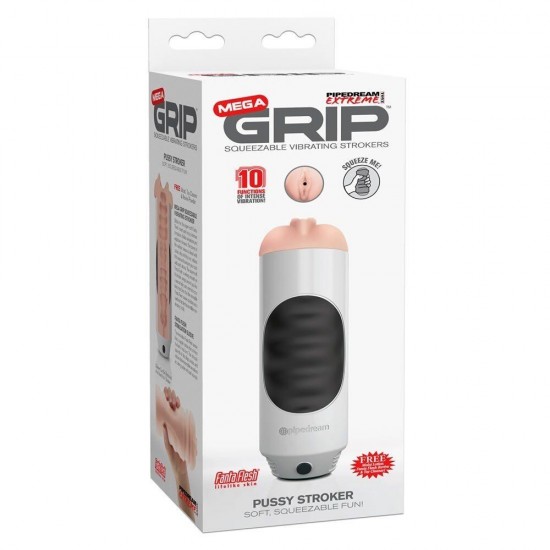 Pipedream Extreme Toyz Mega Grip Titreşimli Mastürbatör