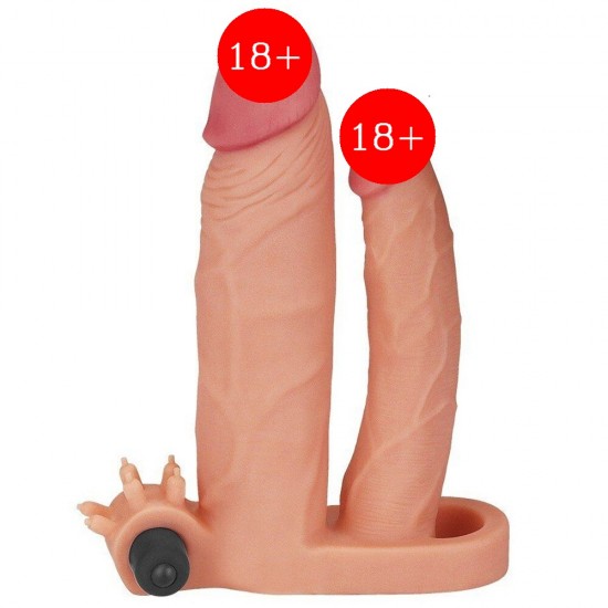 Lovetoy Pleasure X-Tender Çift Taraflı Titreşimli Penis Kılıfı LV314100