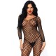 Fantasy Wear Bodystocking Dekolte Vücut Çorabı-Siyah