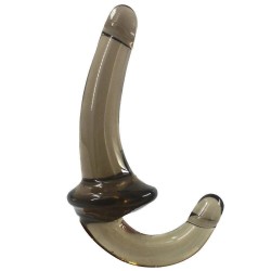 Agr Medikal Silikon Lezbiyen Strapless Strap-On Dildo Siyah