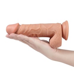 Dildo Series Hansen 21 cm 20 Modlu Titreşimli Uzaktan Kumandalı Realistik Vibratör