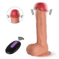 Shequ Sean Vibrating Dildo 20 Mod Titreşimli Realistik Penis 22 cm SQ-WBE10043