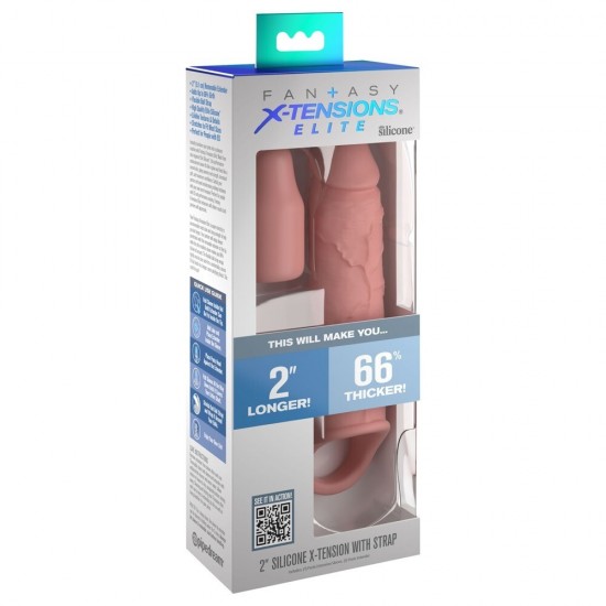 Pipedream Fantasy X-Tensions Elite Silicone 2'' Light Penis Kılıfı