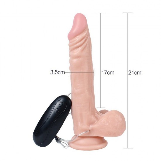 Dildo Series Yuan 21 cm Titreşimli Realistik Penis XS-WBC10030-V