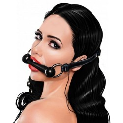 Fetish Fantasy Series Horse Bit Gag Deri Ağız Kemiği-Siyah