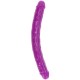 Doc Johnson Crystal Jellies Jr. Double Dong Dildo Purple Jel Doku 44.5 cm Penis