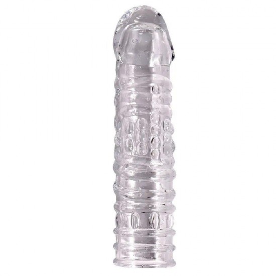 Shequ Noel Penis Sleeve Silikon Şeffaf Penis Kılıfı SQ-ML10012