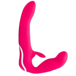 Happy Rabbit Strapless Strap-On Rabbit Pink Vibratör