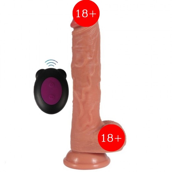 Shequ Harlan Telescopic Dildo İleri Geri Hareketli Realistik Penis SQ-T10015