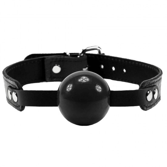 Fetish Fantasy Series Gag Ball Luxury Mouth Deri Ağız Topu-Siyah