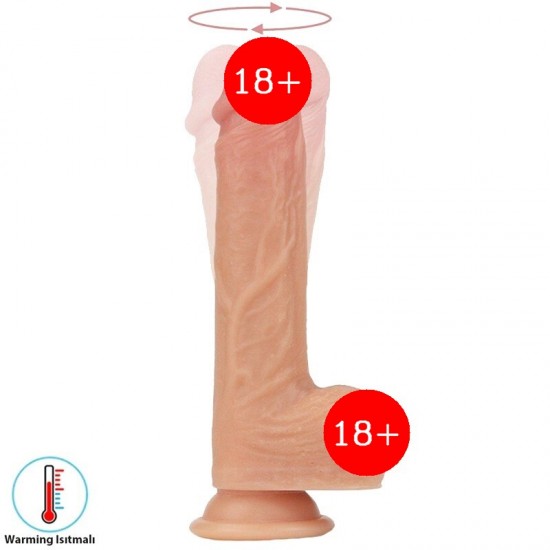 Lovetoy Liam Dual Layered Silicone Dildo Dönebilen Realistik Penis LV4031