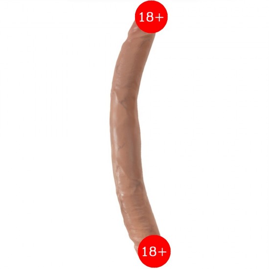 Pipedream King Cock 12'' Slim Double Dildo Caramel Çift Taraflı Penis