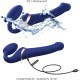 Strap-On Me Multi Orgasm Strapless Strapon Blue Medium 3 Motor Vibratör