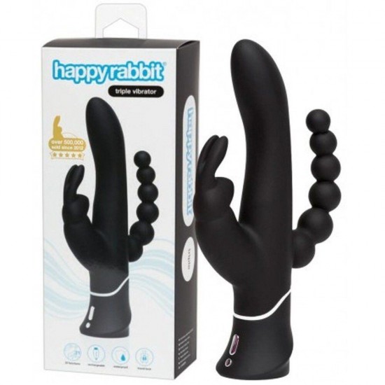 Happy Rabbit Triple Curve Rabbit Vibrator 3 Bölge Stimülasyon