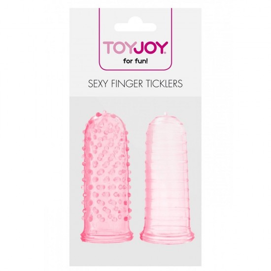 ToyJoy Sexy Finger Ticklers Jel Doku Parmak Kılıfı-Pink