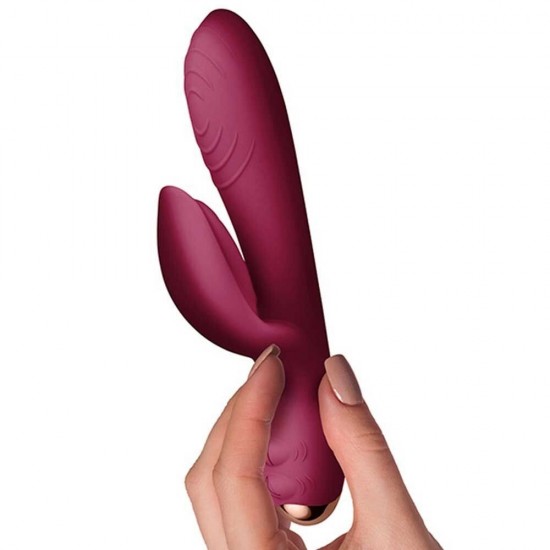 Rocks-Off EveryGirl 10 Speed Silicone Rabbit Vibrator Burgundy