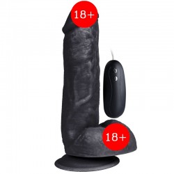 Dildo Series Kassadin Black 18 cm Titreşimli Realistik Penis XS-WBC10029-V