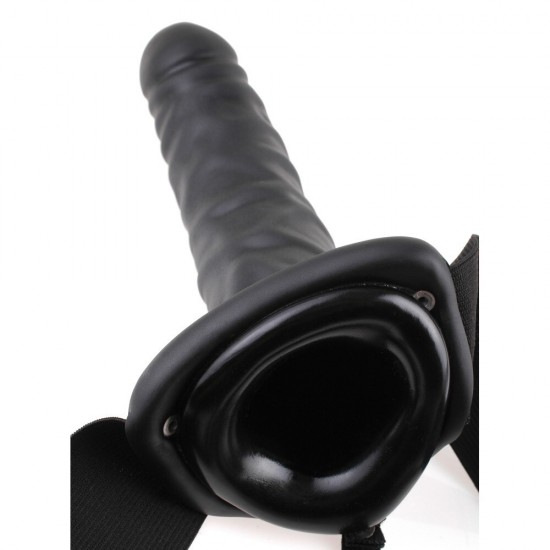 Pipedream Fetish Fantasy Series 8 İnch Hollow Strap-On Black