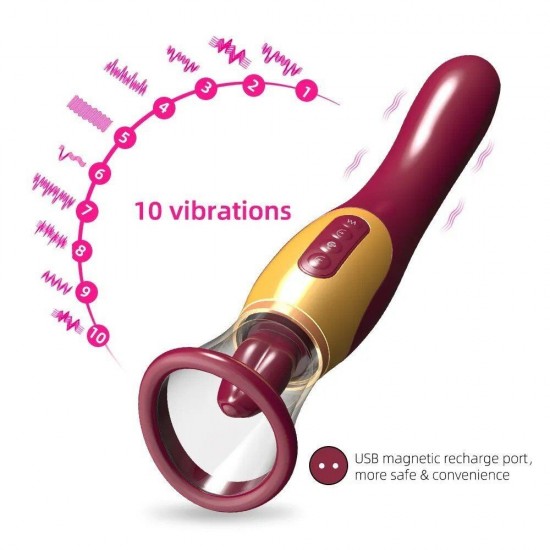 Luxury Tongue Vibe 2 İn 1 G-Spot ve Dil Vibratör