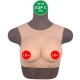 Bodysuit Crossdresser Brown Askılı Silikon Giyilebilir Göğüs Cup C