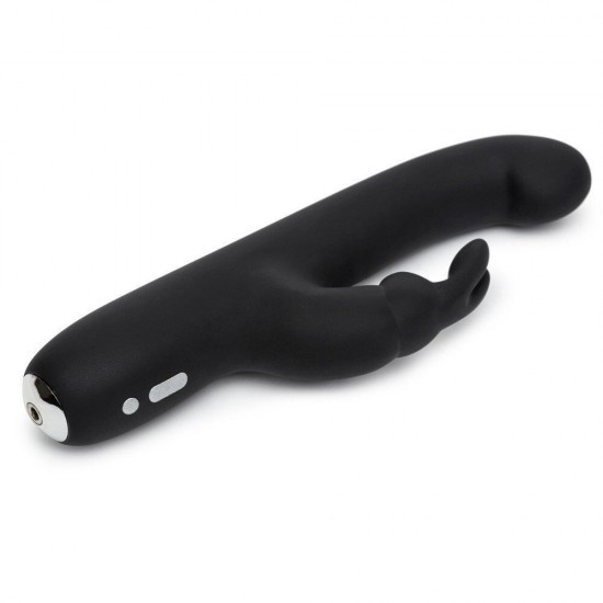 Happy Rabbit Slimline G-Spot Rechargeable Rabbit Vibrator Black