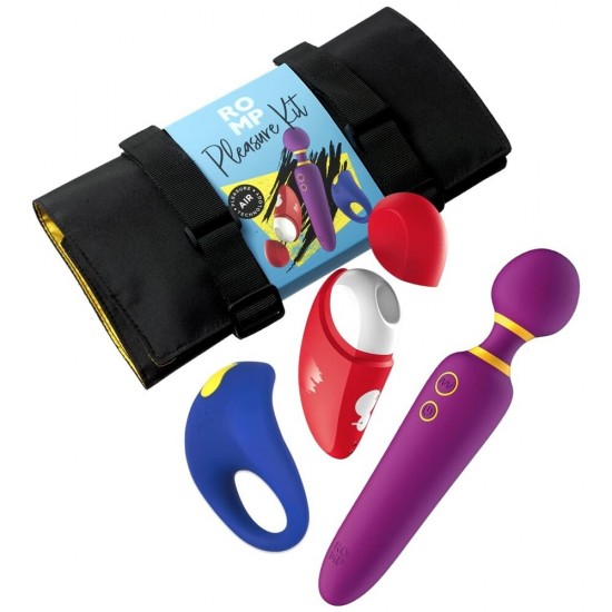 Romp Pleasure Kit Çiftlere Özel Vibratör ve Penis Halkası Seti